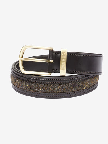 LeMieux Crystal Insert Belt Brown