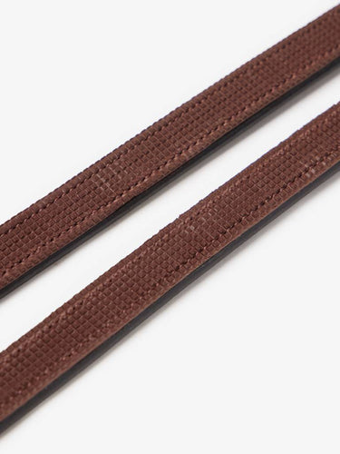 LeMieux Hunter Half Lined Curb Rein Havana/Silver