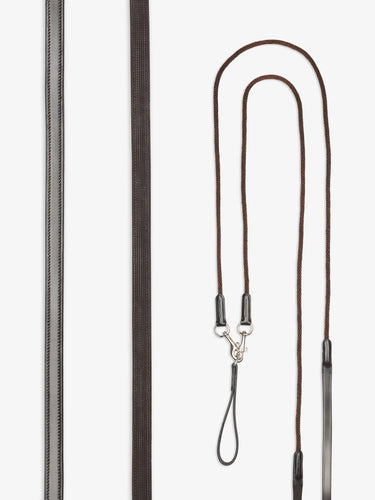 LeMieux Leather Draw Reins Brown