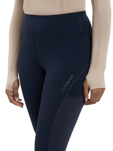 LeMieux Ladies Lydia Mesh Leggings Navy