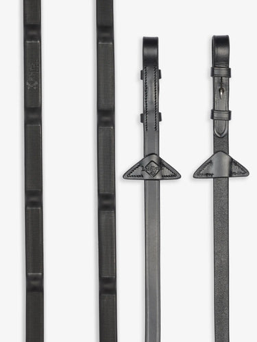LeMieux Ergo Grip Rubber Reins Black