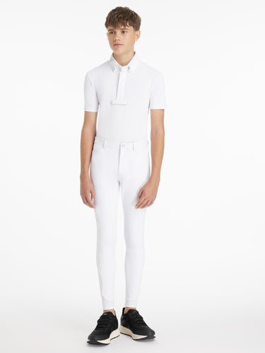 LeMieux Young Rider Boys Sports Breeches White