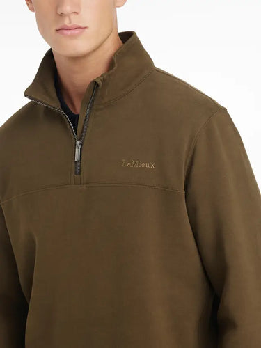 LeMieux Mens Quarter Neck Sweat Alpine
