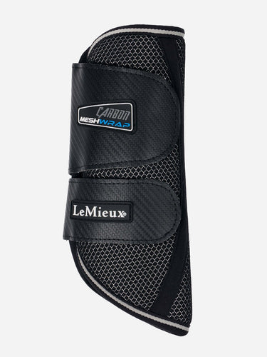 Buy Le Mieux Carbon Mesh Wrap Boots Black | Online for Equine