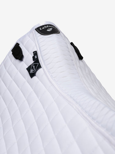 LeMieux White Self Cooling Dressage Saddle Pad