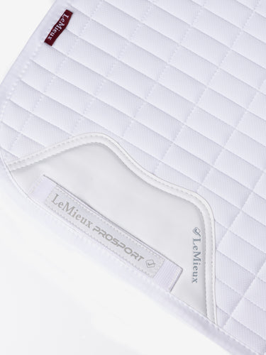 LeMieux White Self Cooling Dressage Saddle Pad