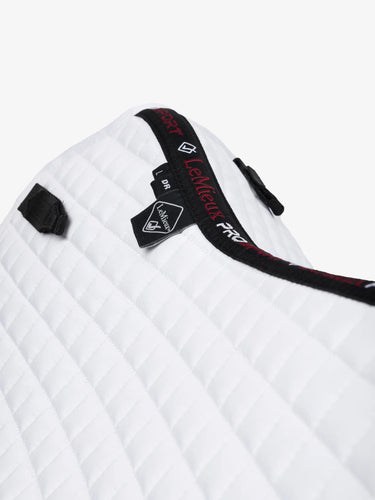 LeMieux Pro Sport D-Ring Cotton Dressage Square White