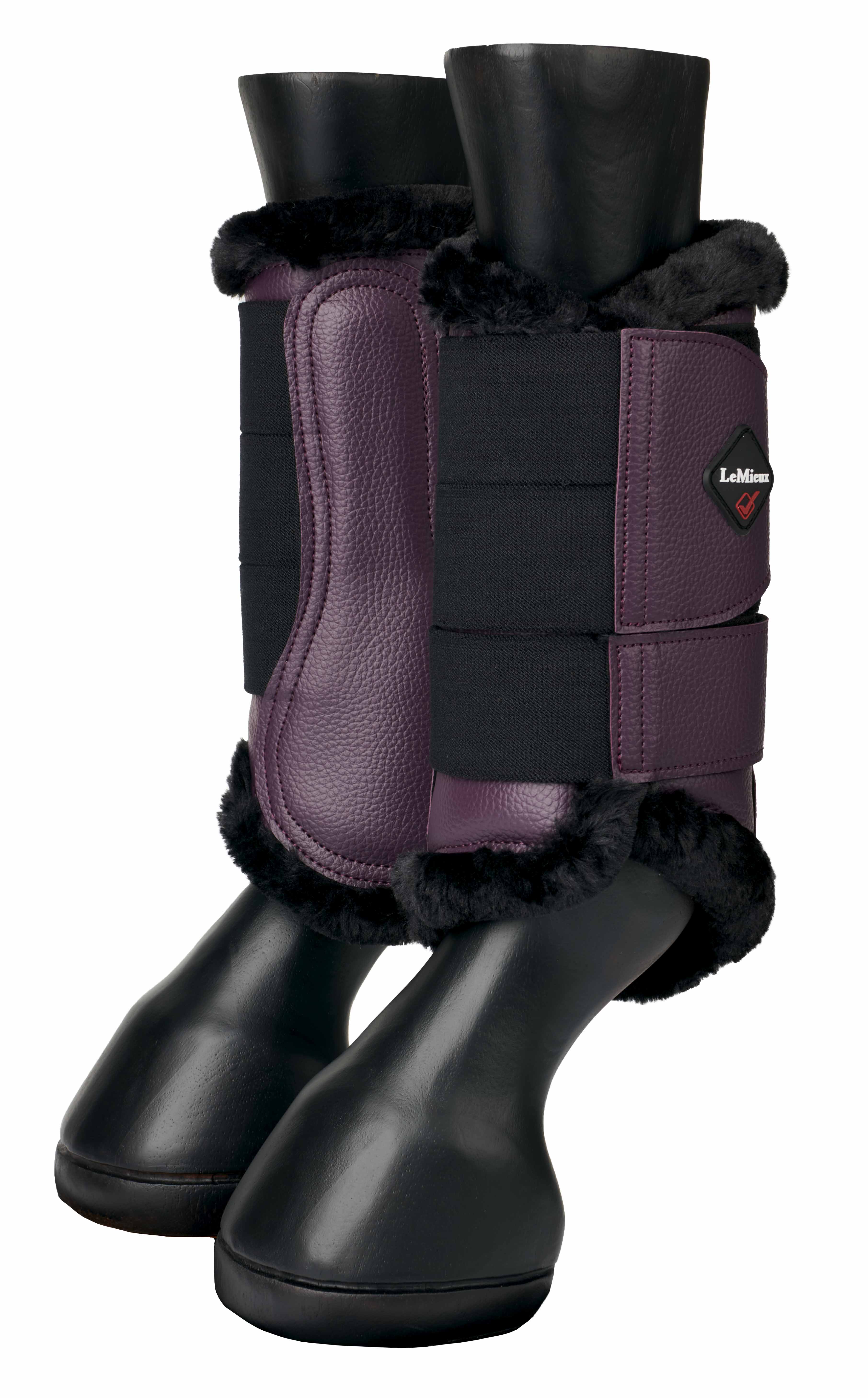 Buy the Le Mieux Fig Fleece Lined Brushing Boots Online for Equine