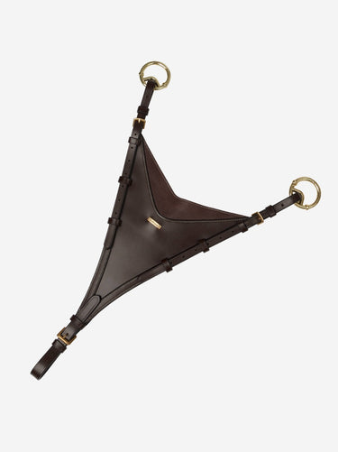 Buy Le Mieux Kudos Bib Martingale Attachment Brown/Brass | Online for Equine