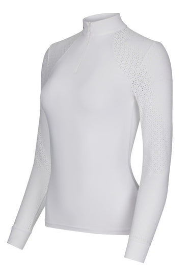 Le Mieux Olivia White Long Sleeved Show Shirt