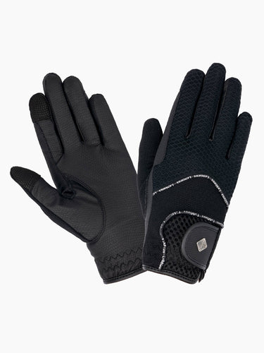 Buy Le Mieux 3D Mesh Black Riding Gloves | Online for Equine
