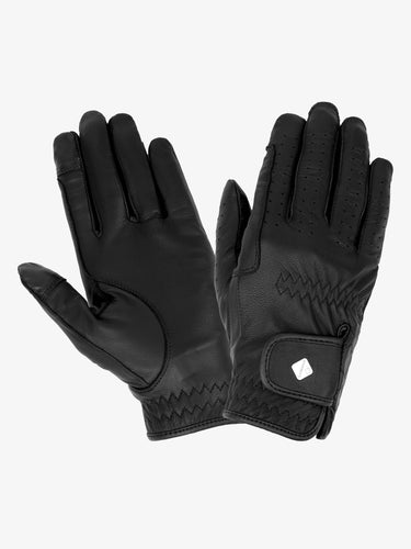 Le Mieux Classic Leather Riding Gloves Black