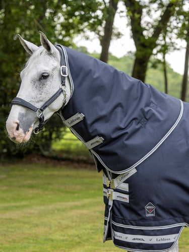 Buy Le Mieux Arika Storm-Tek Neck Cover 100g Navy | Online for Equine