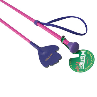Buy MacTack Junior Riding Whip with Hand Keeper - Colour Pink / Purple - Size 20" / 50.8cm| Online for Equine