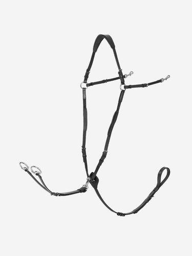Buy Le Mieux Breastplate with Detachable Martingale Black/Silver | Online for Equine