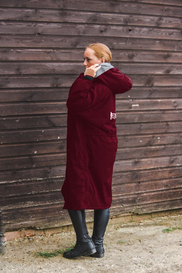 Buy Reincoat Pro Adults Burgundy Waterproof Dry Robe| Online for Equine