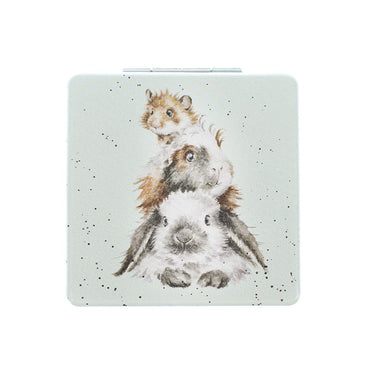 Buy Wrendale 'Piggy in the Middle' Compact Mirror - Online for Equine