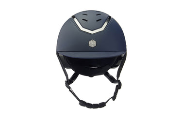 Buy Charles Owen EQX Kylo Navy Matte & Pewter Adjustable Riding Hat| Online for Equine