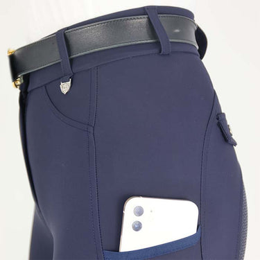 Buy Woof Wear Hybrid Full Seat Navy Riding Tights | Online for Equine