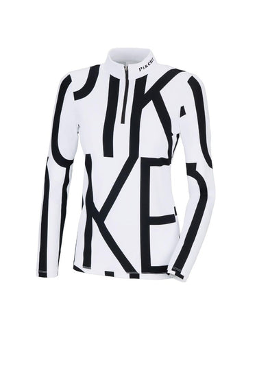 Buy Pikeur Print Ladies Long Sleeved White Base Layer | Online for Equine
