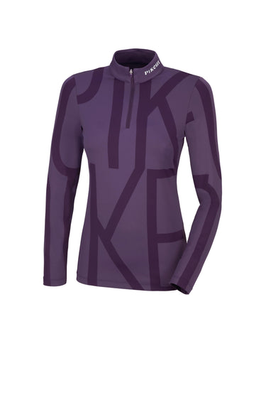 Pikeur Print Ladies Long Sleeved Blueberry Base Layer