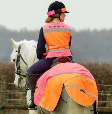 Equisafety Hi Vis Multi Coloured Hat Band