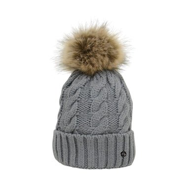 HyFASHION Melrose Cable Knit Bobble Hat