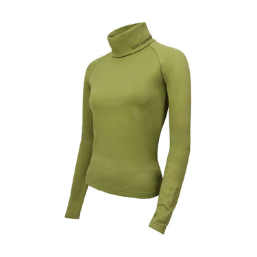 Buy Coldstream Ladies Olive Green Legars Roll Neck Top | Online for Equine