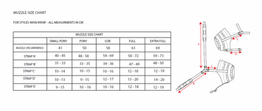 Buy Shires Freegraze Comfort Grazing Muzzle Sizing Guide | Online for Equine