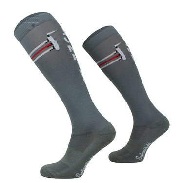 Comodo Junior Grey Fence Novelty Socks -Euro 35-38 (UK 2.5-5)