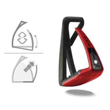 Buy Freejump Soft'Up Lite Black/Red Stirrups| Online for Equine