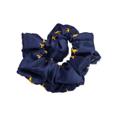 Buy the Equetech Navy/Gold Stars Hair Scrunchie | Online for Equine