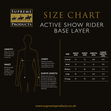 Buy Supreme Products Active Show Rider Base Layer | Online for Equine