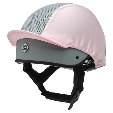Charles Owen This Esme Ventilated Baby Pink Lycra Hat Silk