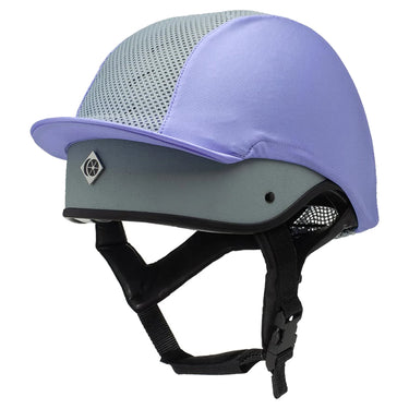 Charles Owen This Esme Ventilated Lilac Lycra Hat Silk