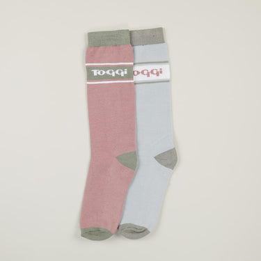 Buy Toggi Icon Socks 2 Pack -One Size (UK 4-8)-Pink/Silver| Online for Equine