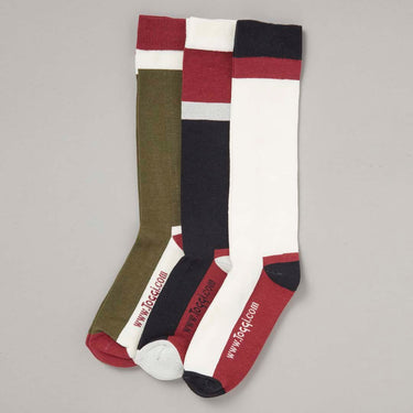 Buy Toggi Field Bamboo Long Riding Socks (3 Pack)-One Size (UK 4-8)-Mixed| Online for Equine