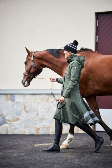 Buy Stierna Stella Long Ladies Forest Green Winter Coat - UK 4 - 6| Online for Equine