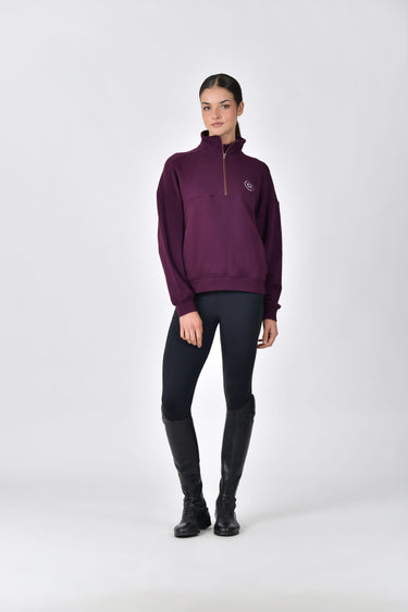 Dublin 1/4 Zip Fleece Pullover Purple Violet
