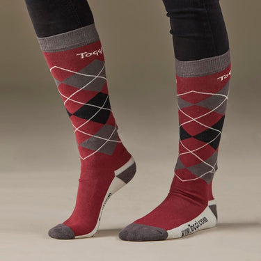 Buy Toggi Argyle Long Riding Socks (3 Pack)-One Size (UK 4-8)-Mixed| Online for Equine