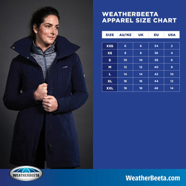 Buy WeatherBeeta Kyla Navy Waterproof Jacket - UK 6| Online for Equine