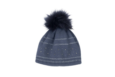 Pikeur Sky Blue Winter Hat With Rhinestones