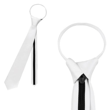Buy Equetech White Competition Zip Tie-White| Online for Equine