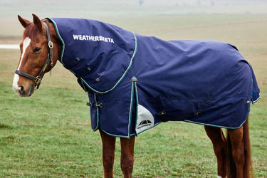 Weatherbeeta Comfitec Plus Dynamic Turnout Neck Cover 220G Navy/ Forest Green